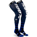 Chaussettes 100% rev navy/blanc | Oxmoto