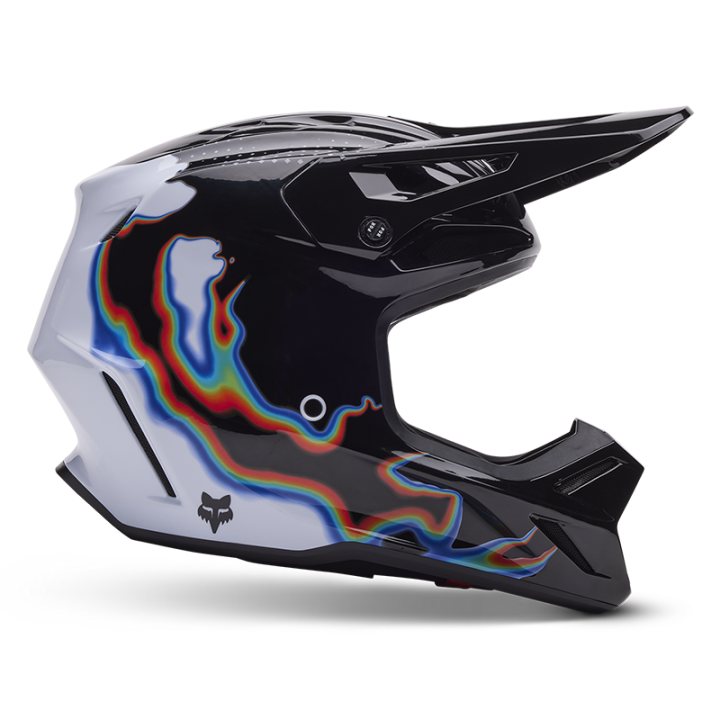 Casque FOX v3 rs scans limited edition noir/blanc 2024