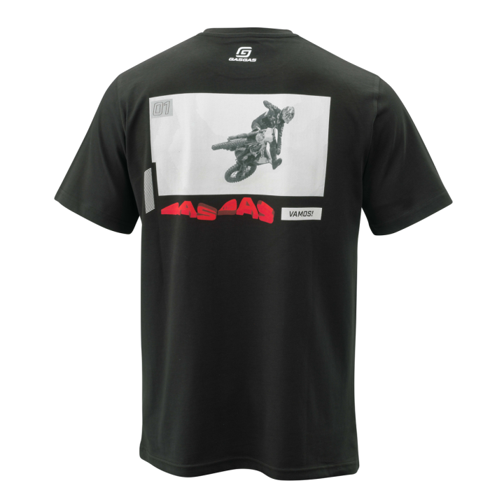 T-shirt Gas Gas vamos noir | Oxmoto