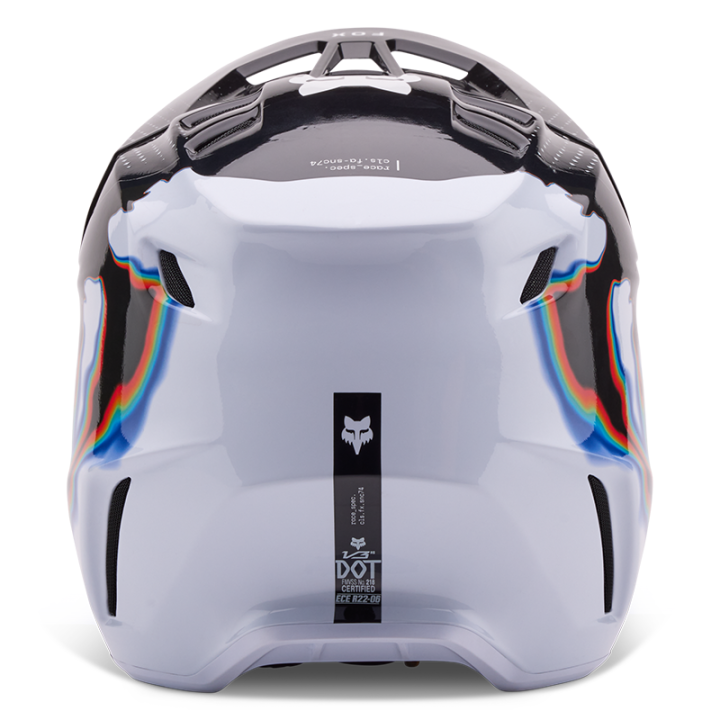 Casque FOX v3 rs scans limited edition noir/blanc 2024