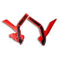 Protections de cadre Racetech - noir/rouge R-PRTBETRSNR2
