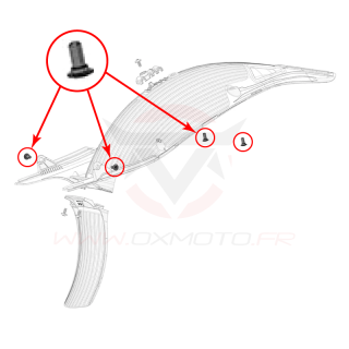 Vis de fixation plastique stark varg | Oxmoto