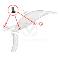 Vis de fixation plastique stark varg | Oxmoto