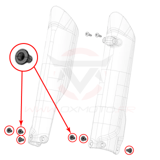 Vis de protection de fourche stark varg | Oxmoto