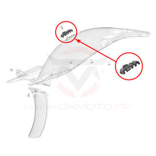 Fixation câble de garde-boue ar stark | Oxmoto