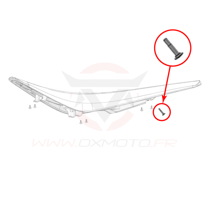 Vis de fixation de selle stark varg | Oxmoto