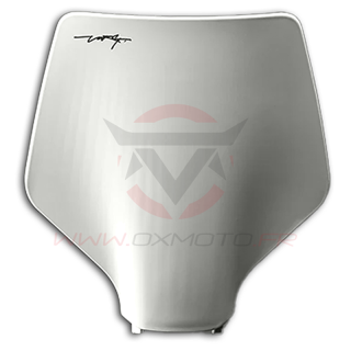 Plaque avant stark varg blanc neige | Oxmoto
