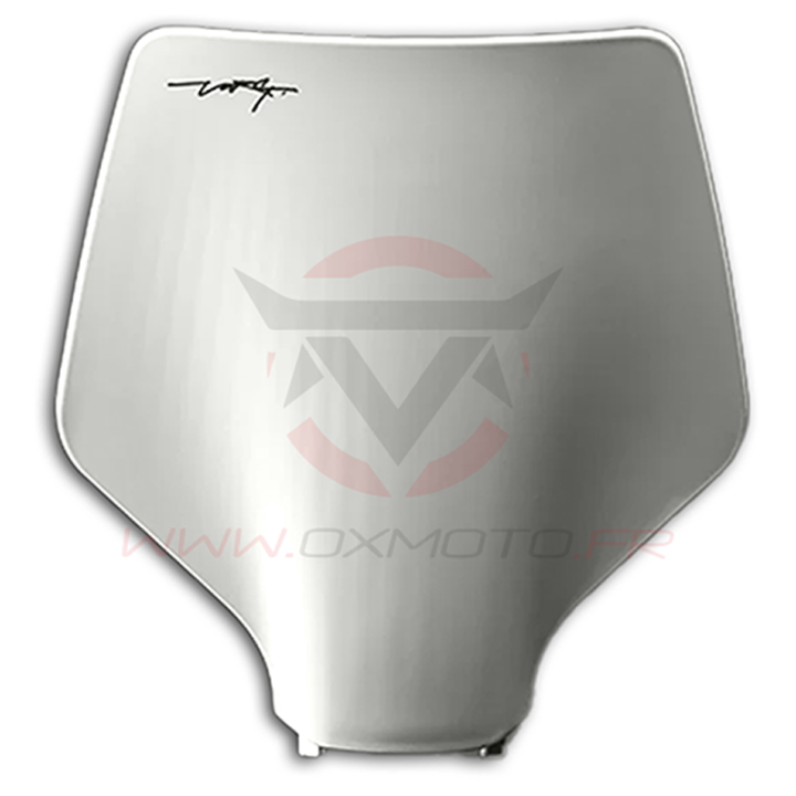 Plaque avant stark varg blanc neige | Oxmoto