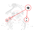 Caoutchouc de fixation support carbone stark varg | Oxmoto