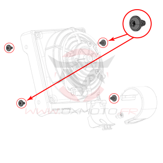 Vis de fixation latérale de ventilateur stark varg | Oxmoto