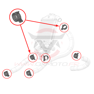 Collier de serrage durite de radiateur stark varg | Oxmoto