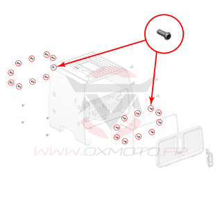 Vis frontale pour support moto stark | Oxmoto