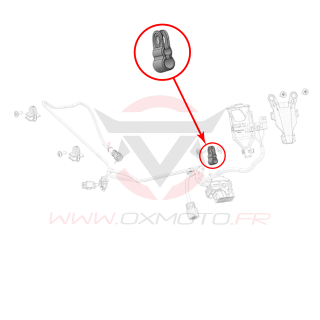 Support de câble du cadre supérieur stark | Oxmoto