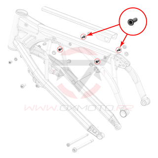 Vis de cadre pour fixation de selle stark varg | Oxmoto