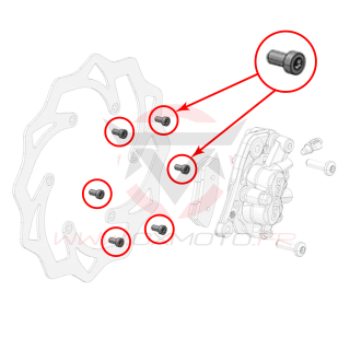 Vis de disque de frein avant stark varg | Oxmoto
