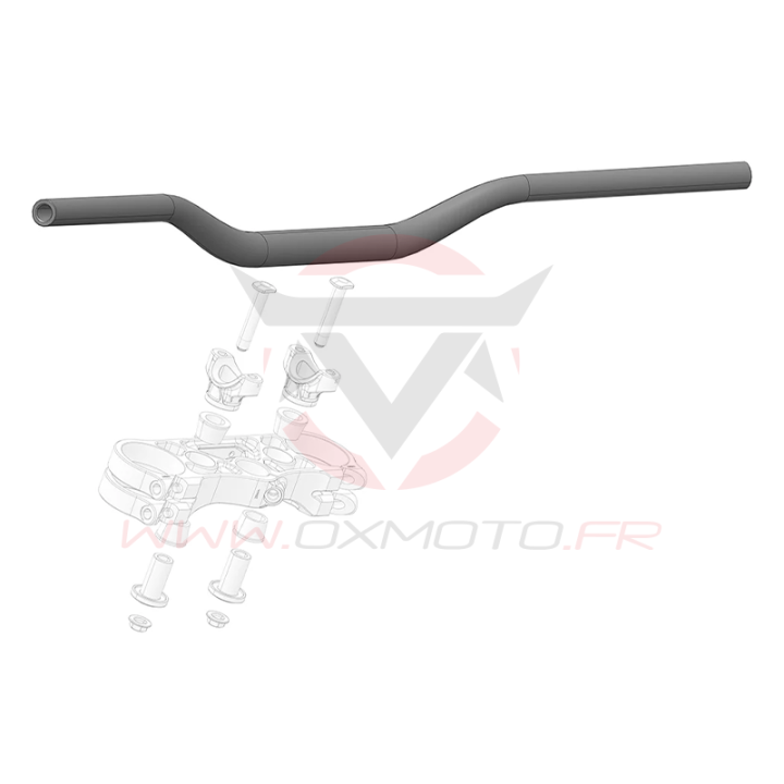 Guidon stark varg 28,6mm noir | Oxmoto