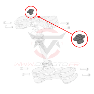 Ecrou de colonne de direction stark varg | Oxmoto