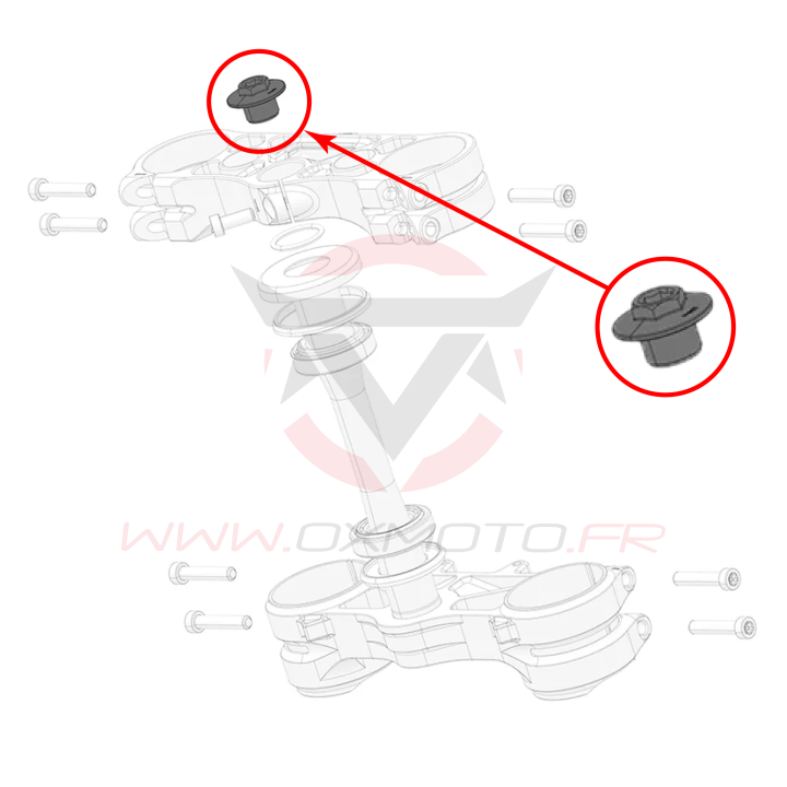 Ecrou de colonne de direction stark varg | Oxmoto