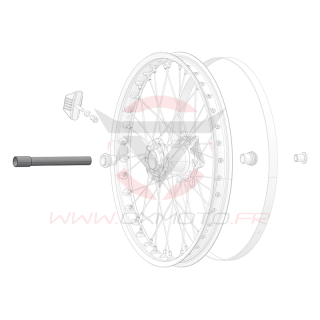 Axe de roue avant stark varg | Oxmoto
