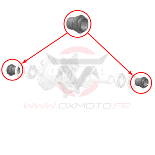 Entretoise roue avant stark varg | Oxmoto