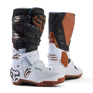 Bottes FOX motion blanc/noir/gum 2024 | Oxmoto