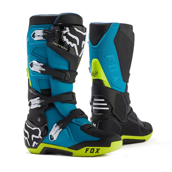 Bottes FOX motion bleu maui 2024 | Oxmoto