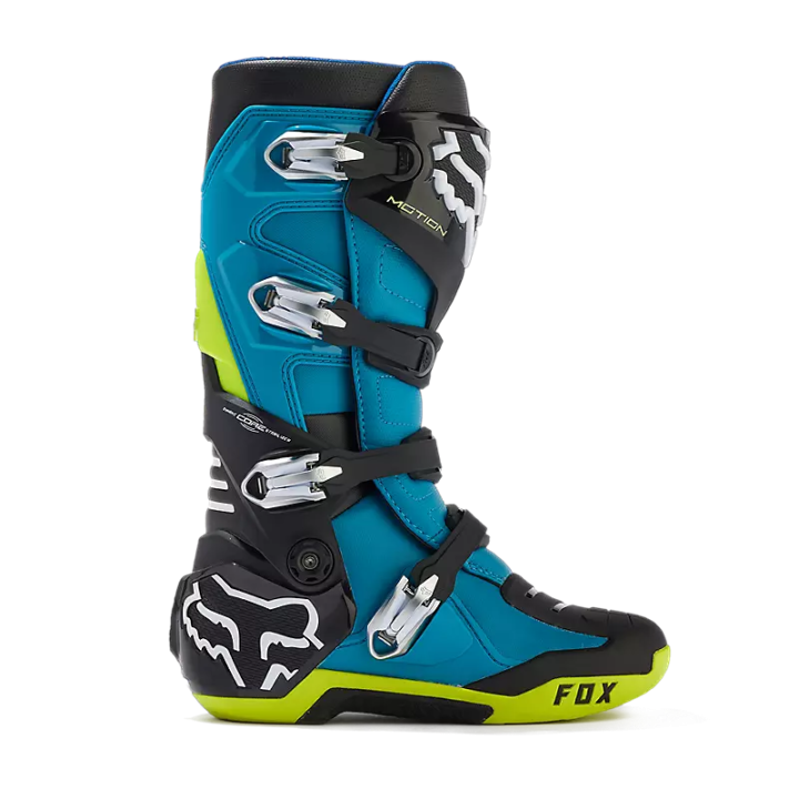 Bottes FOX motion bleu maui 2024 | Oxmoto