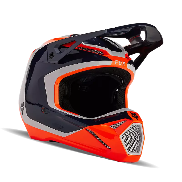 Casque enfant FOX v1 orange 2024 | Oxmoto