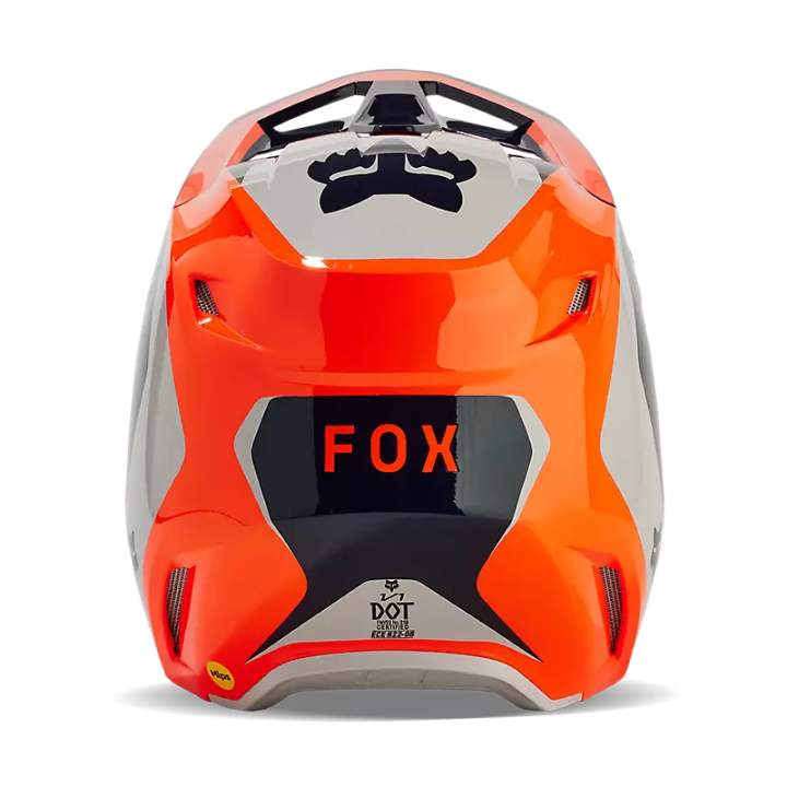 Casque enfant FOX v1 orange 2024 | Oxmoto