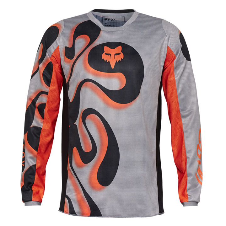 Maillot FOX 180 emotion gris 2025 | Oxmoto