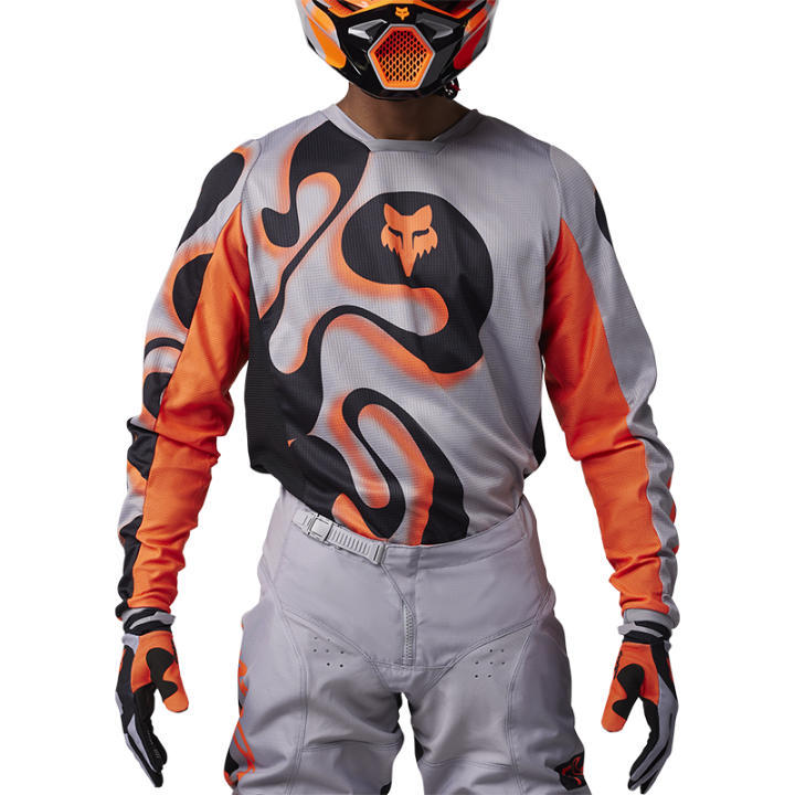 Maillot FOX 180 emotion gris 2025 | Oxmoto