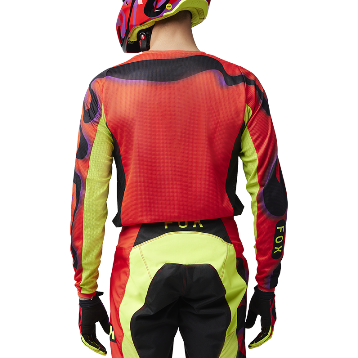 Maillot FOX 180 emotion rouge 2025 | Oxmoto