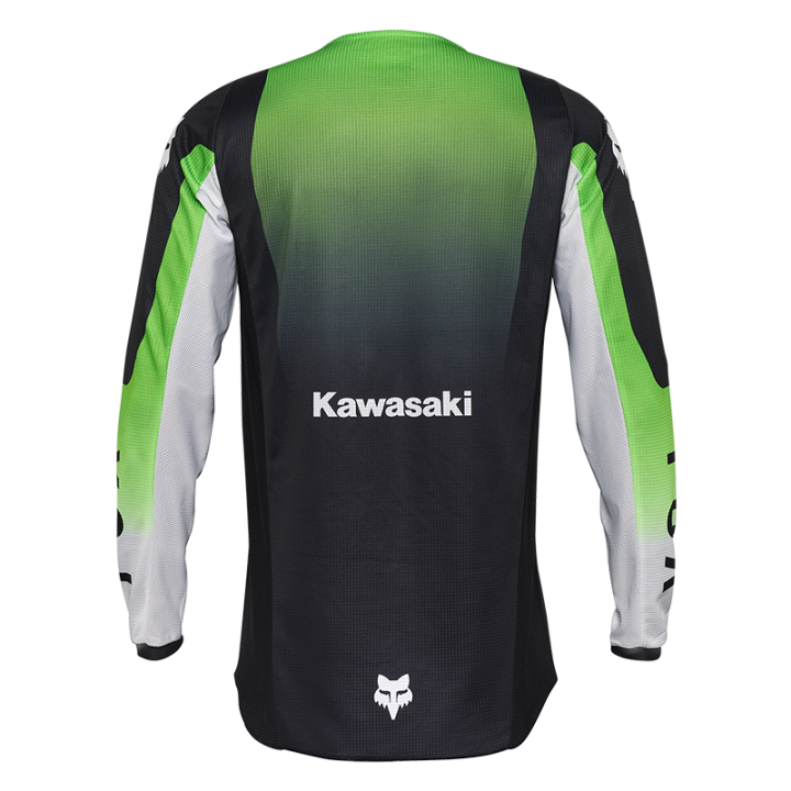 Maillot FOX 180 Kawasaki vert 2025 | Oxmoto