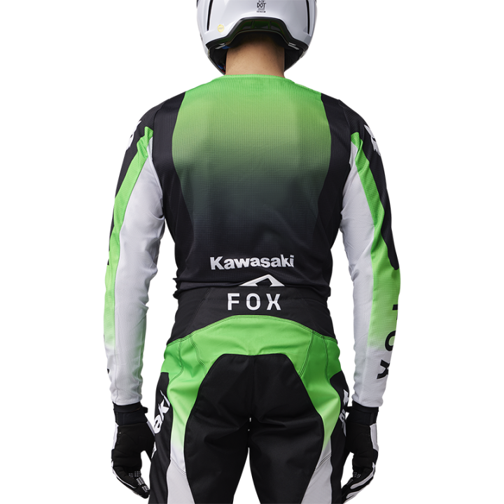 Maillot FOX 180 Kawasaki vert 2025 | Oxmoto