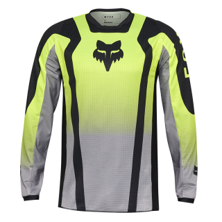 Maillot FOX 180 lean jaune 2025 | Oxmoto
