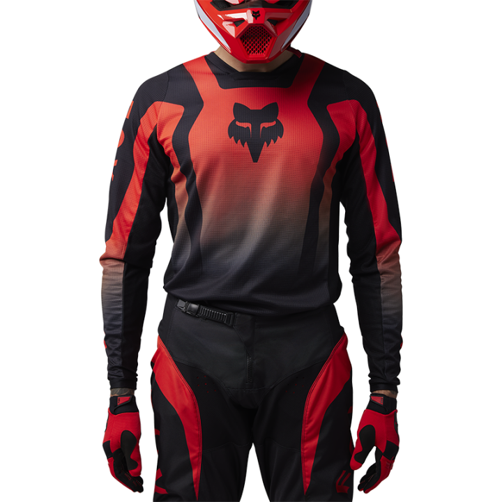Maillot FOX 180 lean rouge 2025 | Oxmoto