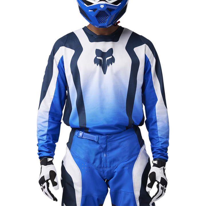 Maillot FOX 180 lean bleu 2025 | Oxmoto
