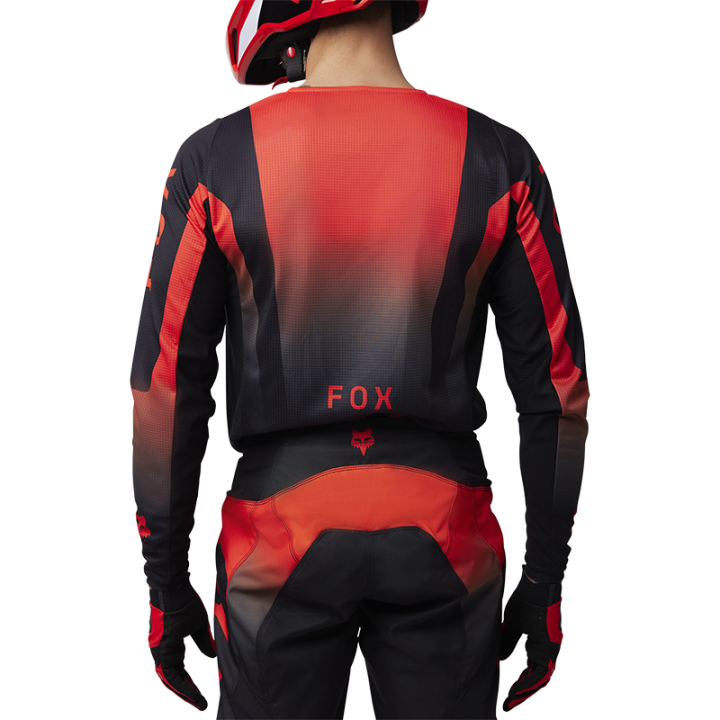 Maillot FOX 180 lean rouge 2025 | Oxmoto