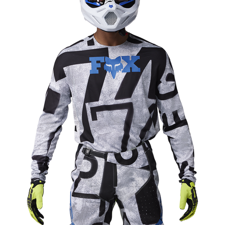 Maillot FOX 360 seventy4 jaune 2025 | Oxmoto