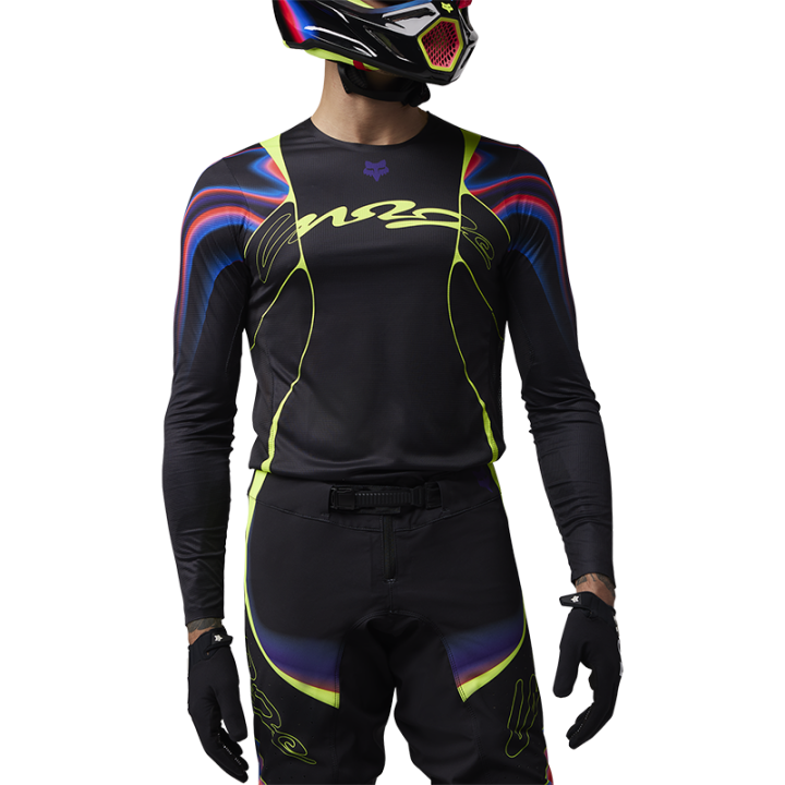 Maillot FOX flexair energy noir 2025 | Oxmoto