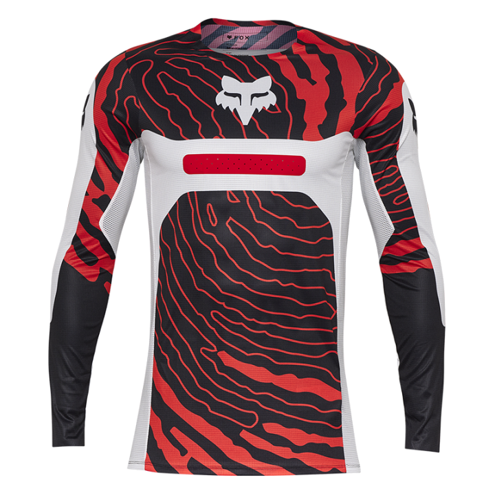Maillot FOX flexair impression blanc 2025 | Oxmoto