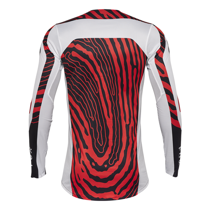 Maillot FOX flexair impression blanc 2025 | Oxmoto