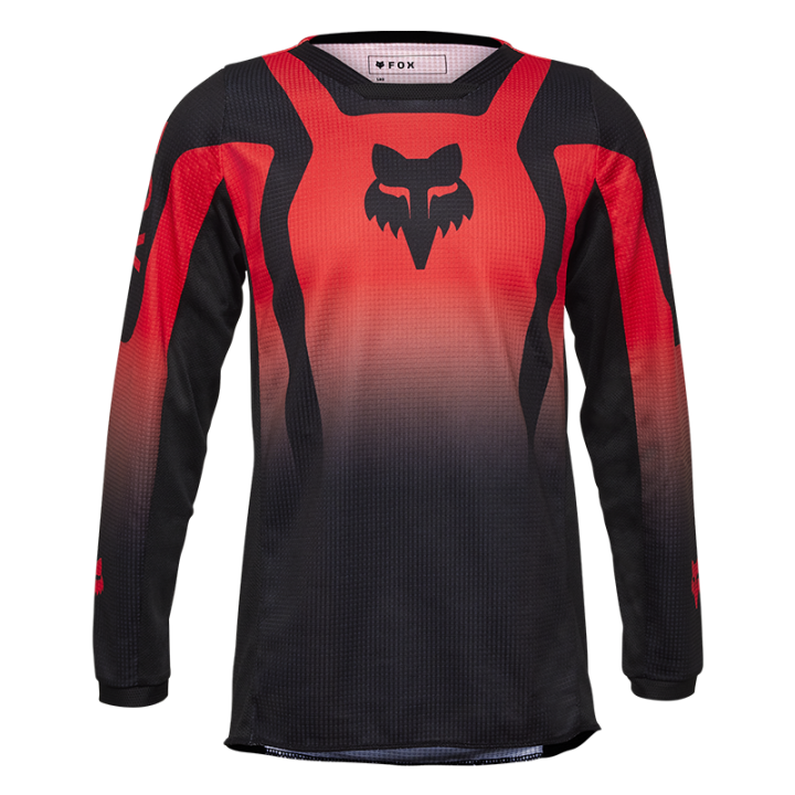 Maillot enfant FOX 180 lean rouge 2025 | Oxmoto