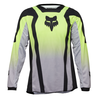 Maillot enfant FOX 180 lean jaune 2025 | Oxmoto