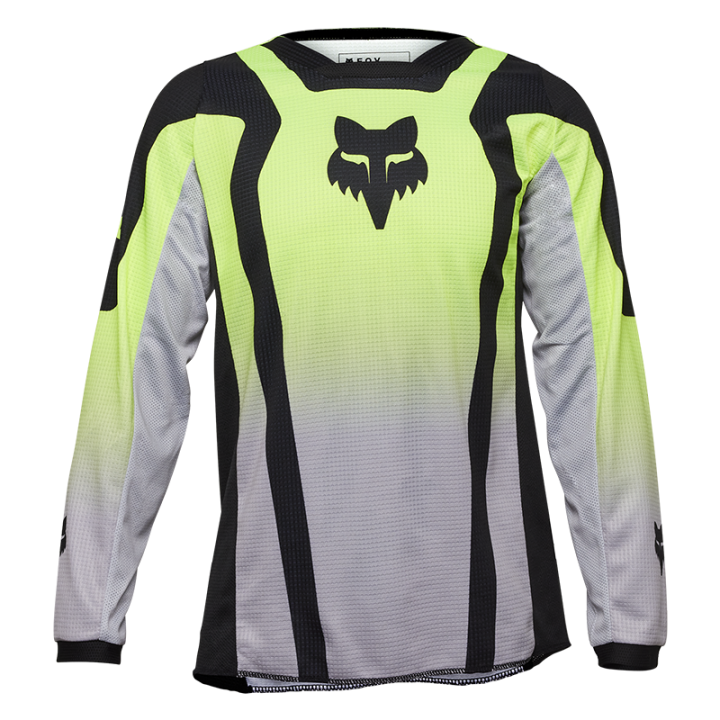 Maillot enfant FOX 180 lean jaune 2025 | Oxmoto