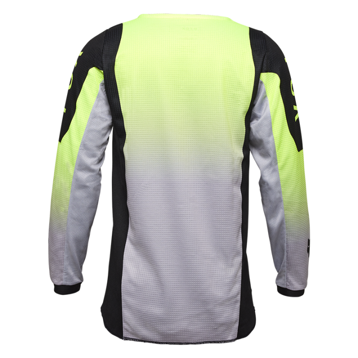 Maillot enfant FOX 180 lean jaune 2025 | Oxmoto