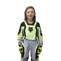 Maillot enfant FOX 180 lean jaune 2025 | Oxmoto