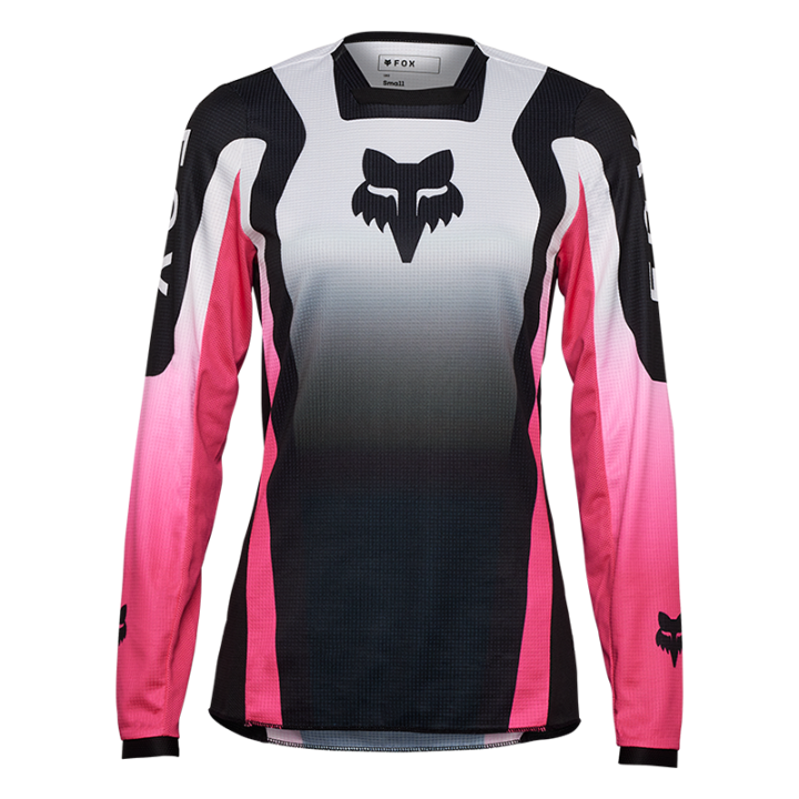 Maillot femme FOX 180 lean noir/rose 2025 | Oxmoto