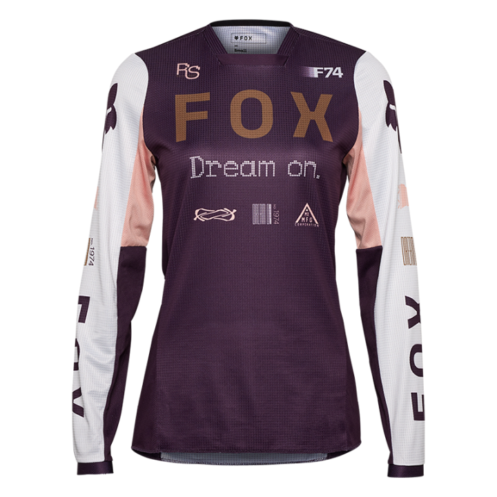 Maillot femme FOX 180 race spec noir/violet 2025 | Oxmoto
