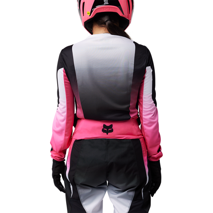 Maillot femme FOX 180 lean noir/rose 2025 | Oxmoto